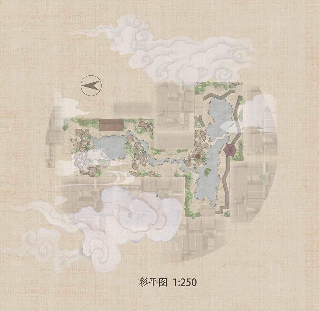 青岛农业大学 | 景观设计方向 | 《中国画园林转译法 --“中国院子》创作者：方洪薪  指导老师：马海英