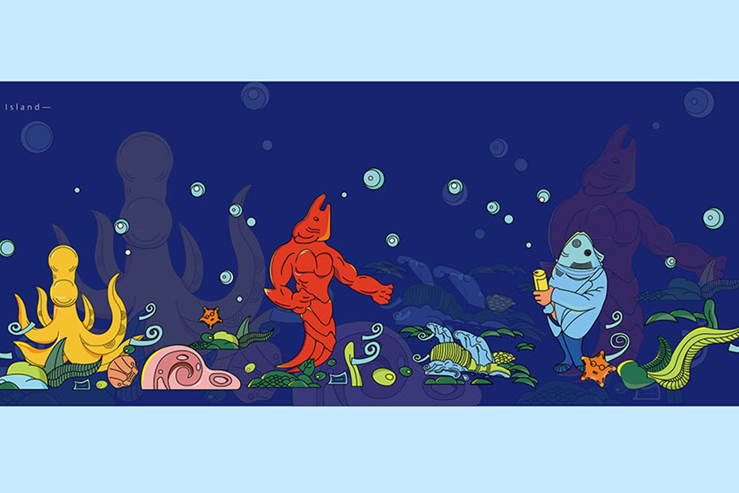 黄海学院 |  一泽·海岛鲜VI设计  创作者：孙立康  导师：邹平