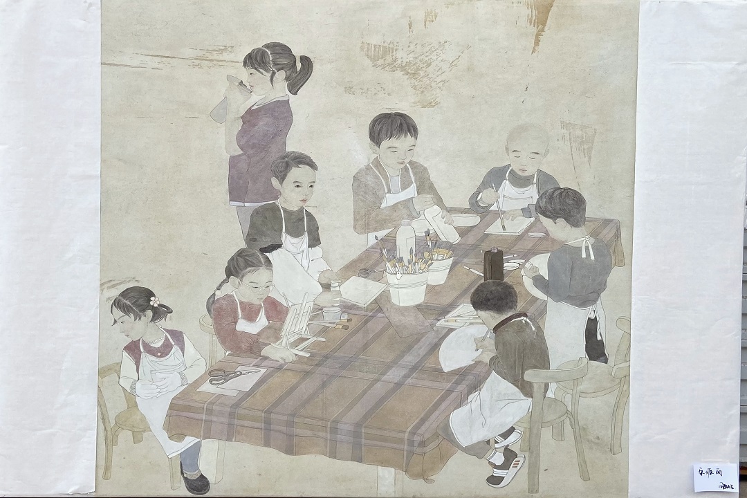 青岛大学美术学院毕业作品｜国画-《瞬·心流》-创作者 宋源丽 -指导老师 姜东昭