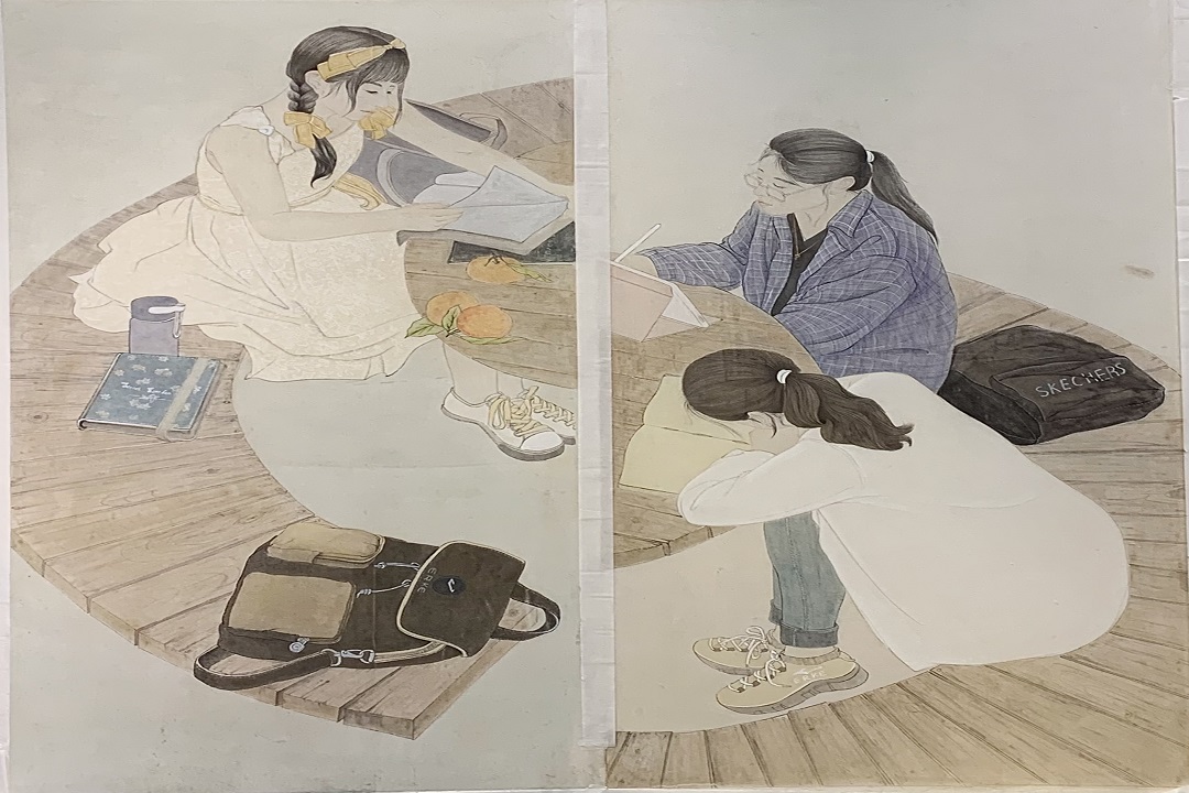 青岛大学美术学院毕业作品｜国画-《流年笑掷》-创作者 刘淑艳 -指导老师 姜东昭